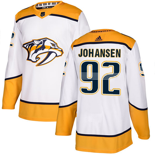 Adidas Predators #92 Ryan Johansen White Road Authentic Stitched NHL Jersey