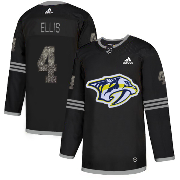 Adidas Predators #4 Ryan Ellis Black Authentic Classic Stitched NHL Jersey