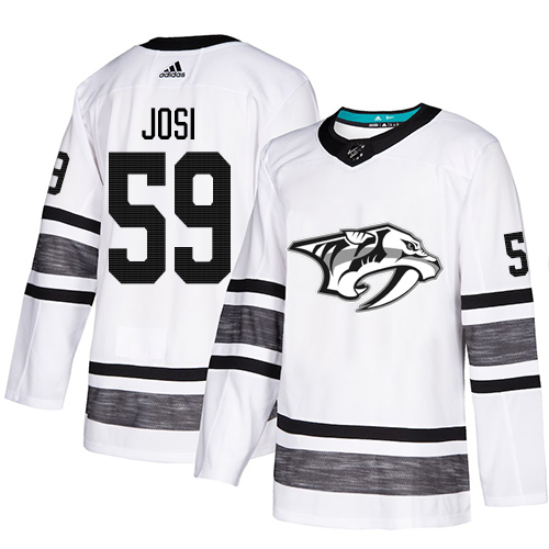 Adidas Predators #59 Roman Josi White Authentic 2019 All-Star Stitched NHL Jersey