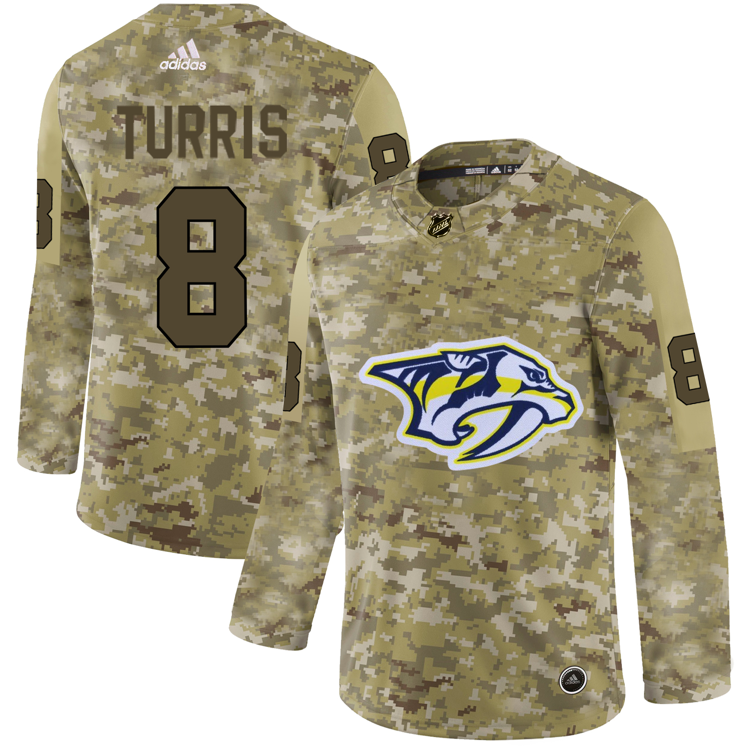 Adidas Predators #8 Kyle Turris Camo Authentic Stitched NHL Jersey