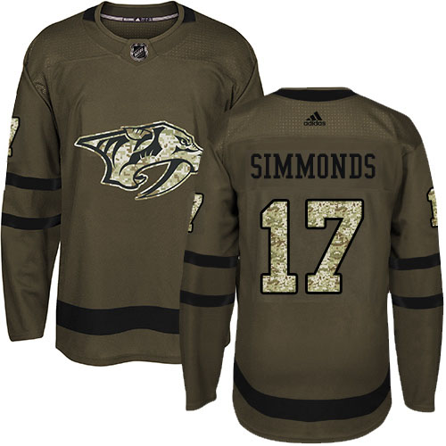 Adidas Predators #17 Wayne Simmonds Green Salute To Service Stitched NHL Jersey