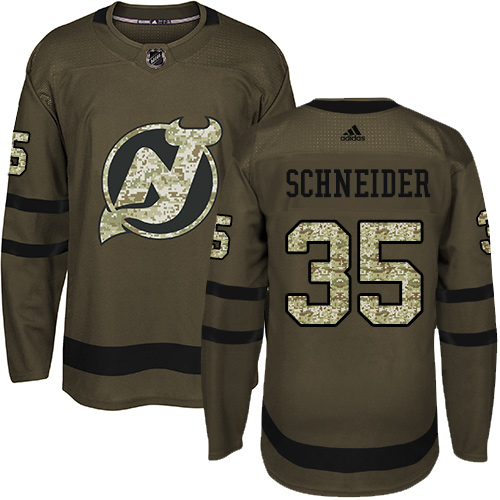 Adidas Devils #35 Cory Schneider Green Salute to Service Stitched NHL Jersey