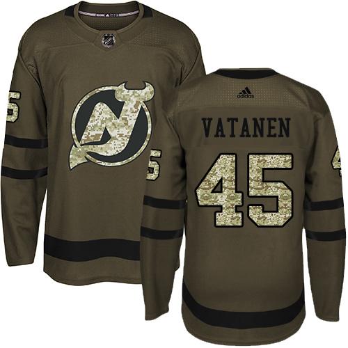 Adidas Devils #45 Sami Vatanen Green Salute to Service Stitched NHL Jersey