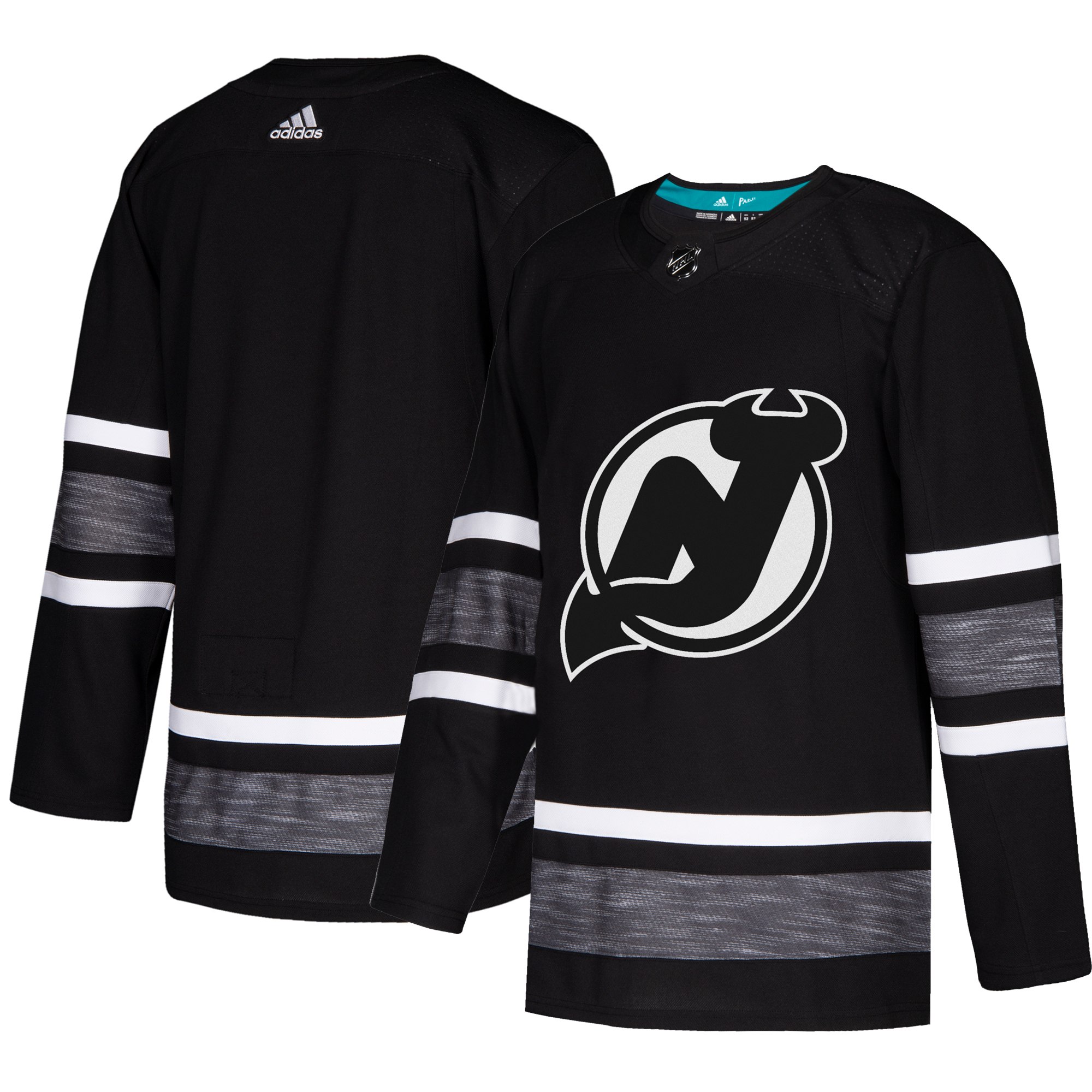Adidas Devils Blank Black 2019 All-Star Game Parley Authentic Stitched NHL Jersey