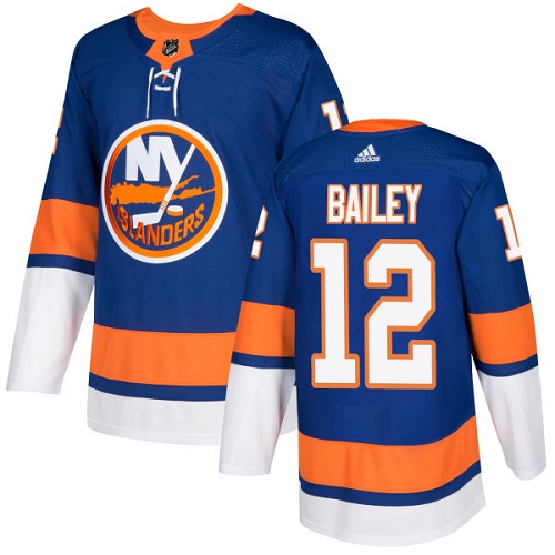 Adidas Islanders #12 Josh Bailey Royal Blue Home Authentic Stitched NHL Jersey