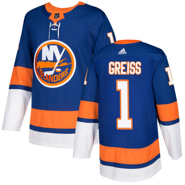 Adidas Islanders #1 Thomas Greiss Royal Blue Home Authentic Stitched NHL Jersey