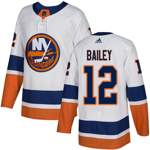 Adidas Islanders #12 Josh Bailey White Road Authentic Stitched NHL Jersey