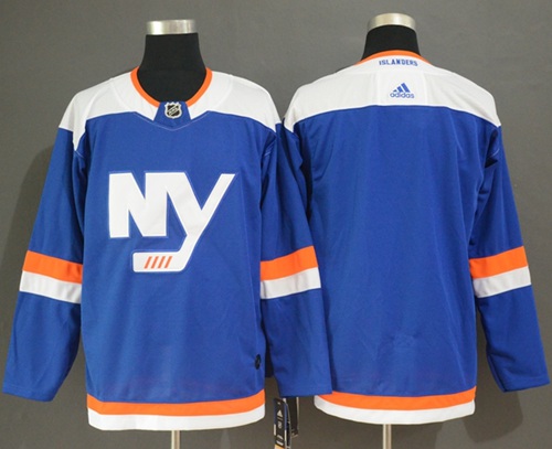 Adidas Islanders Blank Blue Alternate Authentic Stitched NHL Jersey