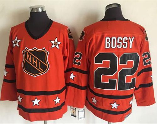 Islanders #22 Mike Bossy Orange All-Star CCM Throwback Stitched NHL Jersey
