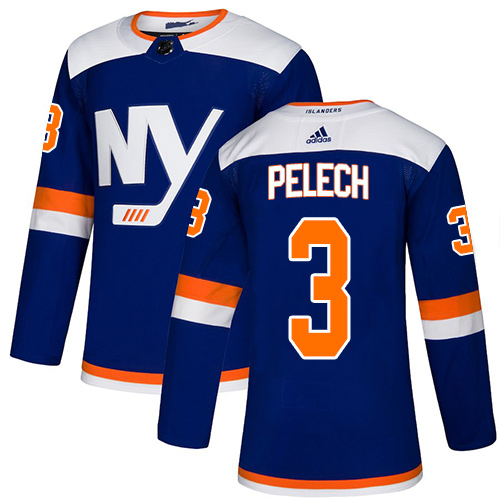 Adidas Islanders #3 Adam Pelech Blue Authentic Alternate Stitched NHL Jersey