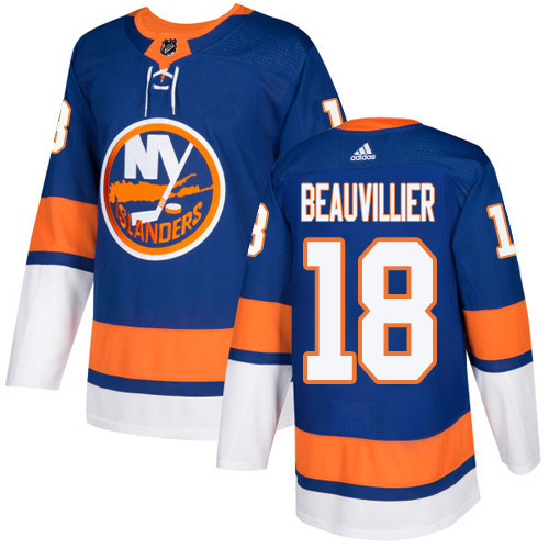Adidas Islanders #18 Anthony Beauvillier Royal Blue Home Authentic Stitched NHL Jersey