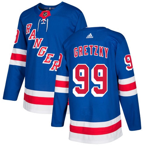 Adidas Rangers #99 Wayne Gretzky Royal Blue Home Authentic Stitched NHL Jersey
