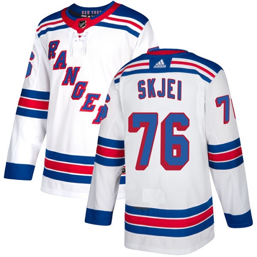 Adidas Rangers #76 Brady Skjei White Away Authentic Stitched NHL Jersey