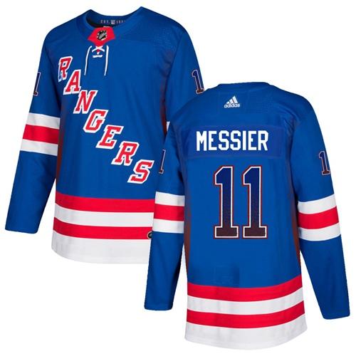 Adidas Rangers #11 Mark Messier Royal Blue Home Authentic Drift Fashion Stitched NHL Jersey
