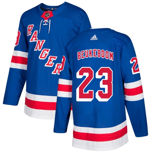 Adidas Rangers #23 Jeff Beukeboom Royal Blue Home Authentic Stitched NHL Jersey