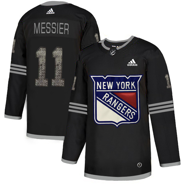 Adidas Rangers #11 Mark Messier Black Authentic Classic Stitched NHL Jersey