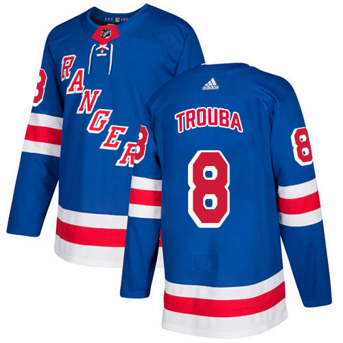 Adidas Rangers #8 Jacob Trouba Royal Blue Home Authentic Stitched NHL Jersey