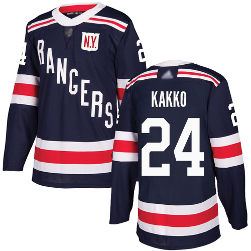 Adidas Rangers #24 Kaapo Kakko Navy Blue Authentic 2018 Winter Classic Stitched NHL Jersey