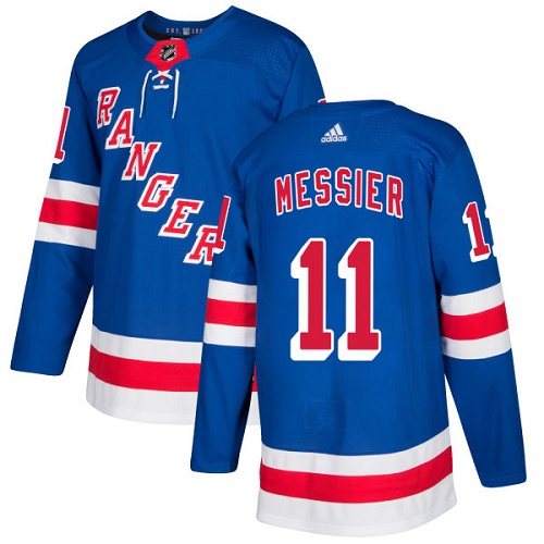 Adidas Rangers #11 Mark Messier Royal Blue Home Authentic Stitched NHL Jersey