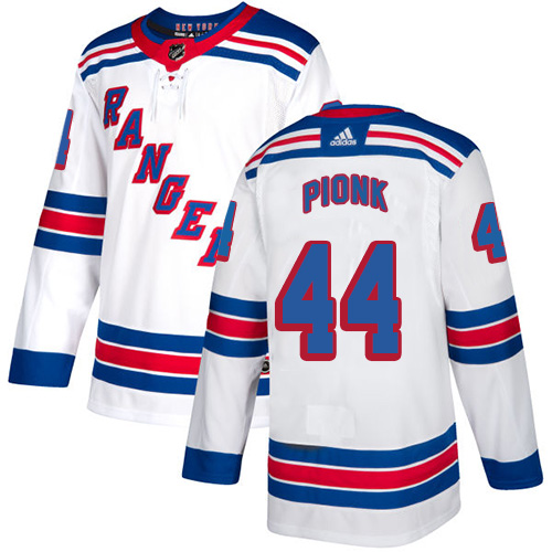 Adidas Rangers #44 Neal Pionk White Road Authentic Stitched NHL Jersey