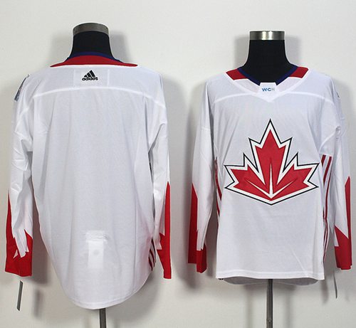 Team CA. Blank White 2016 World Cup Stitched NHL Jersey