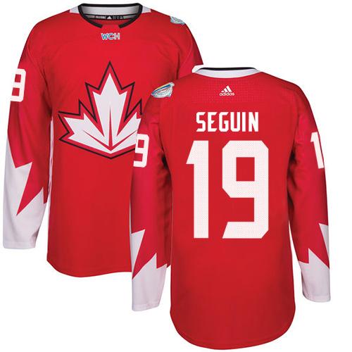 Team CA. #19 Tyler Seguin Red 2016 World Cup Stitched NHL Jersey