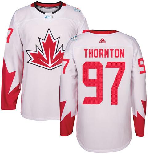 Team CA. #97 Joe Thornton White 2016 World Cup Stitched NHL Jersey