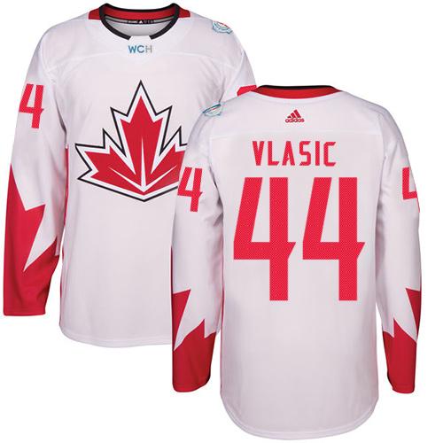 Team CA. #44 Marc-Edouard Vlasic White 2016 World Cup Stitched NHL Jersey