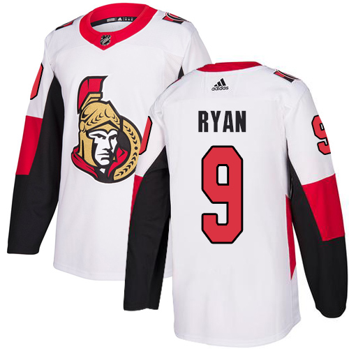 Adidas Senators #9 Bobby Ryan White Road Authentic Stitched NHL Jersey