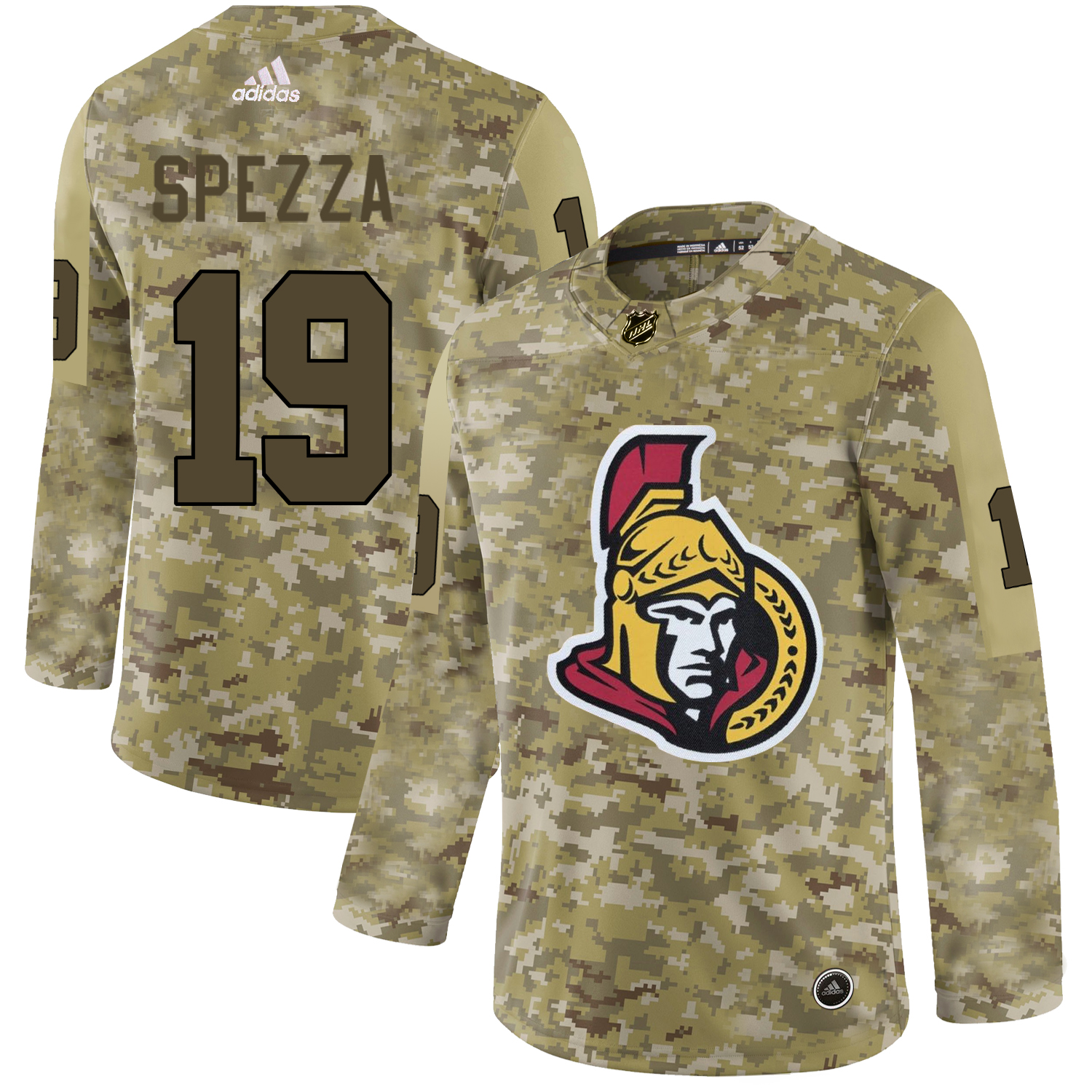 Adidas Senators #19 Jason Spezza Camo Authentic Stitched NHL Jersey