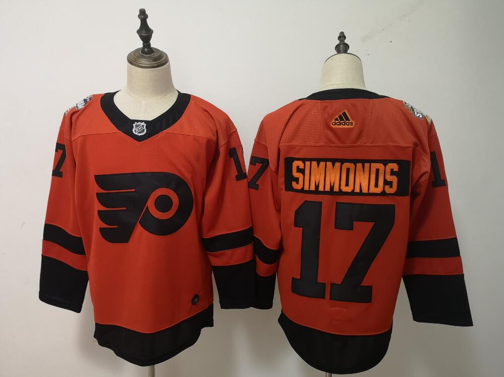 Adidas Flyers #17 Wayne Simmonds Orange 2019 Stadium Series Stitched NHL Jersey