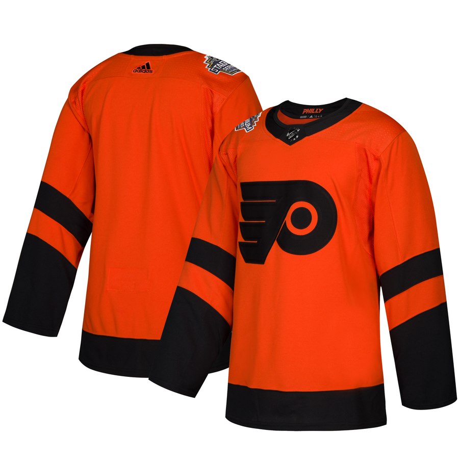 Adidas Flyers Blank Orange 2019 NHL Stadium Series Authentic Jersey