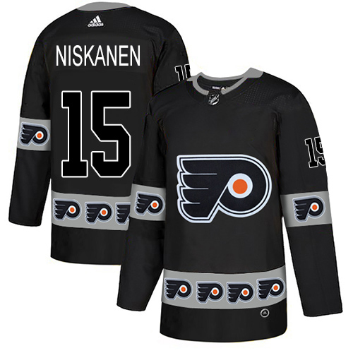 Adidas Flyers #15 Matt Niskanen Black Authentic Team Logo Fashion Stitched NHL Jersey