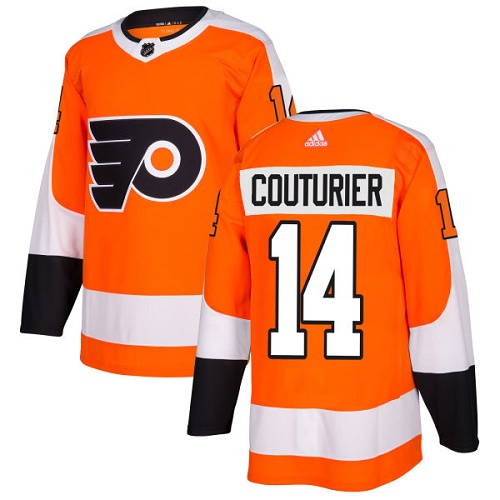 Adidas Flyers #14 Sean Couturier Orange Home Authentic Stitched NHL Jersey