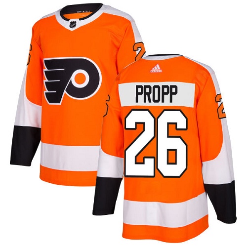 Adidas Flyers #26 Brian Propp Orange Home Authentic Stitched NHL Jersey