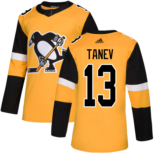 Adidas Penguins #13 Brandon Tanev Gold Alternate Authentic Stitched NHL Jersey