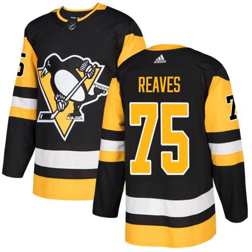 Adidas Penguins #75 Ryan Reaves Black Home Authentic Stitched NHL Jersey