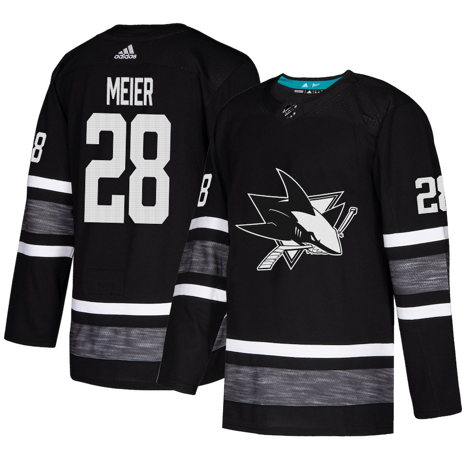 Adidas Sharks #28 Timo Meier Black 2019 All-Star Game Parley Authentic Stitched NHL Jersey
