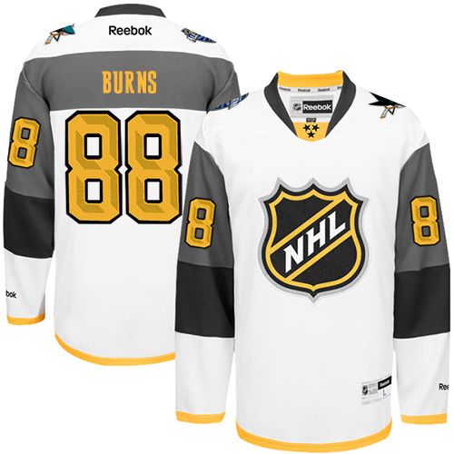 Sharks #88 Brent Burns White 2016 All-Star Stitched NHL Jersey