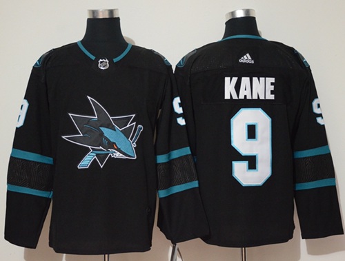Adidas Sharks #9 Evander Kane Black Alternate Authentic Stitched NHL Jersey
