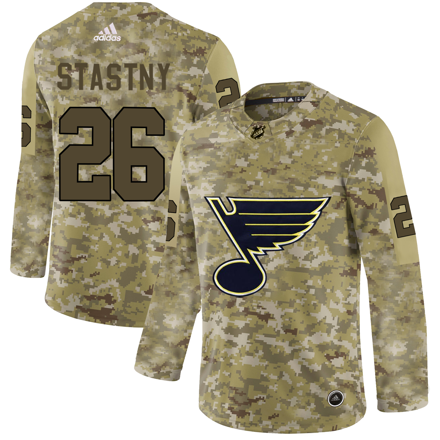 Adidas Blues #26 Paul Stastny Camo Authentic Stitched NHL Jersey