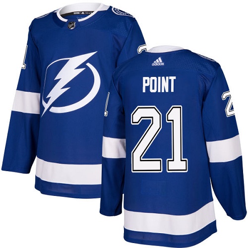 Adidas Lightning #21 Brayden Point Blue Home Authentic Stitched