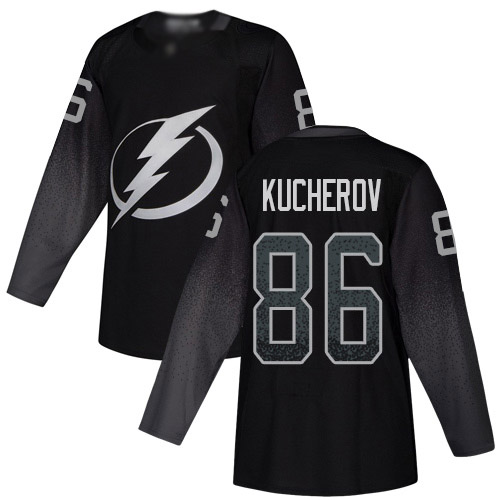 Adidas Lightning #86 Nikita Kucherov Black Alternate Authentic Stitched NHL Jersey