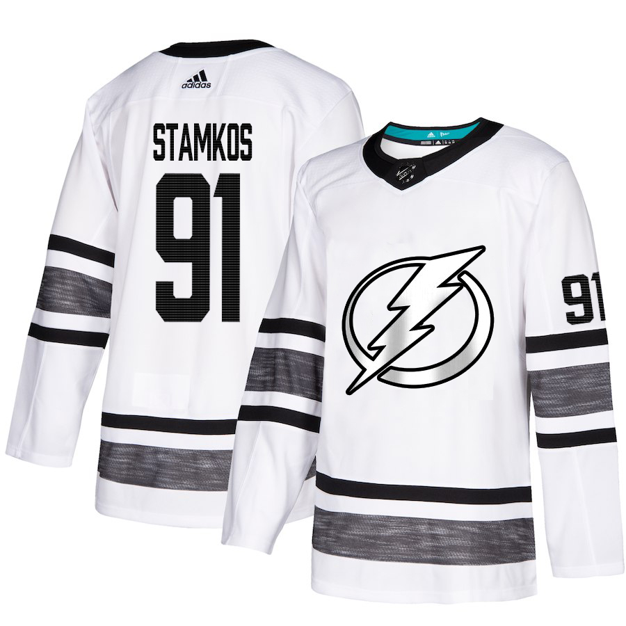 Adidas Lightning #91 Steven Stamkos White Authentic 2019 All-Star Stitched NHL Jersey