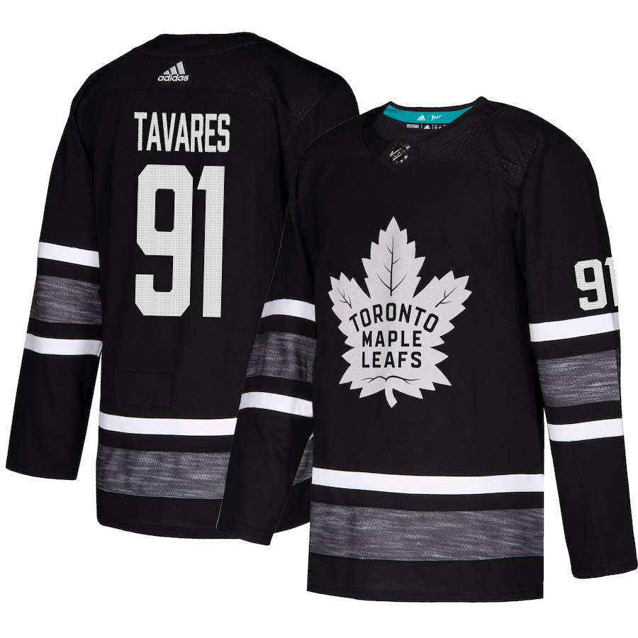 Adidas Maple Leafs #91 John Tavares Black Authentic 2019 All-Star Stitched NHL Jersey