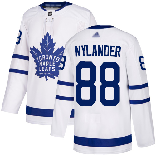 Adidas Maple Leafs #88 William Nylander White Road Authentic Stitched NHL Jersey