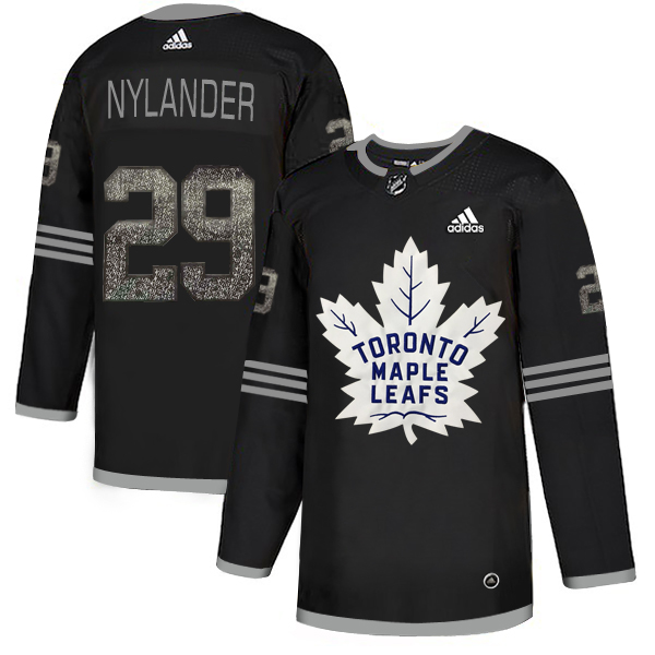 Adidas Maple Leafs #29 William Nylander Black Authentic Classic Stitched NHL Jersey