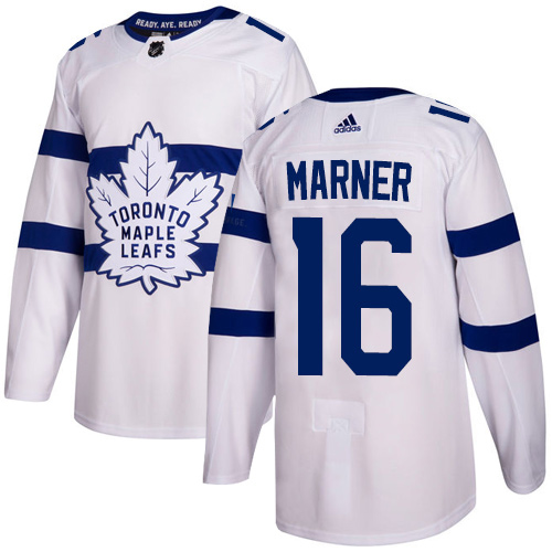 Adidas Maple Leafs #16 Mitchell Marner White Authentic 2018 Stadium Series Stitched NHL Jersey