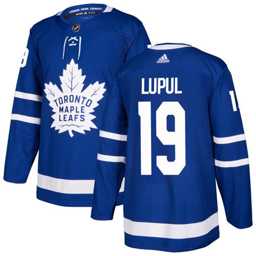 Adidas Maple Leafs #19 Joffrey Lupul Blue Home Authentic Stitched NHL Jersey