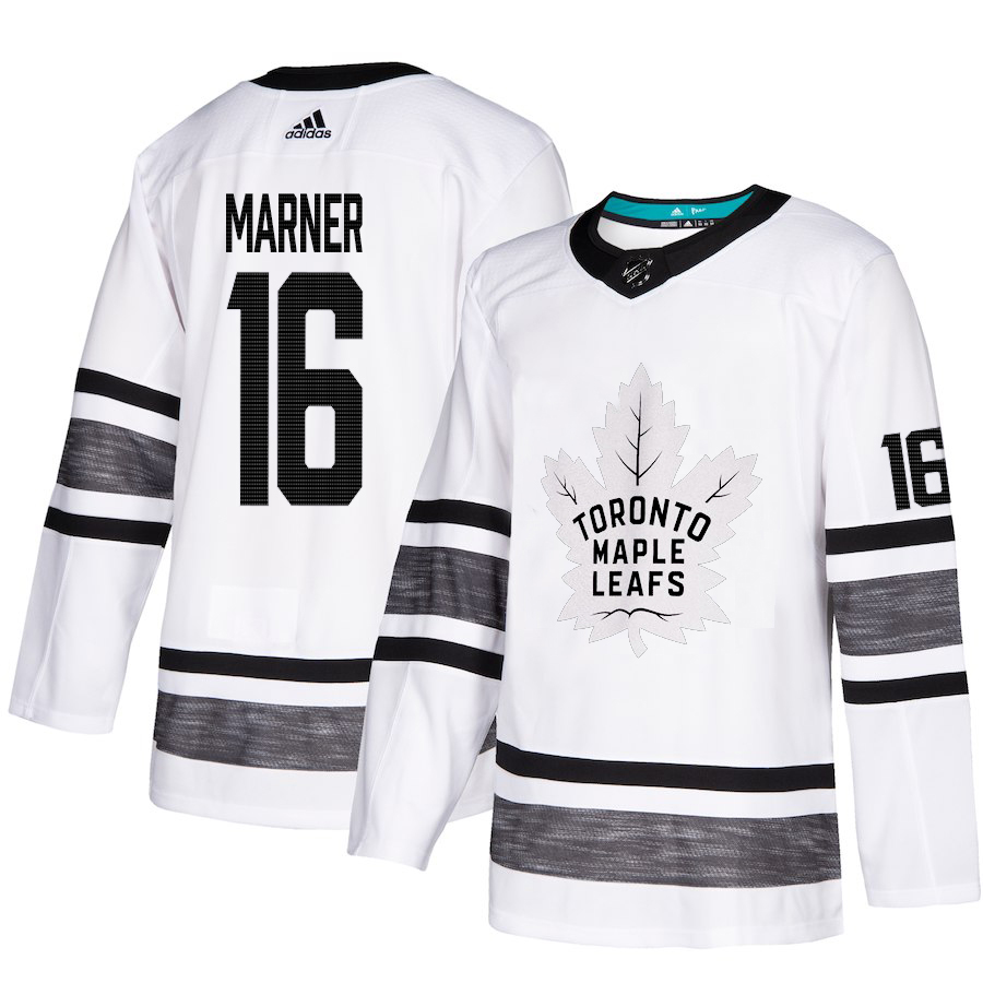 Adidas Maple Leafs #16 Mitchell Marner White 2019 All-Star Game Parley Authentic Stitched NHL Jersey